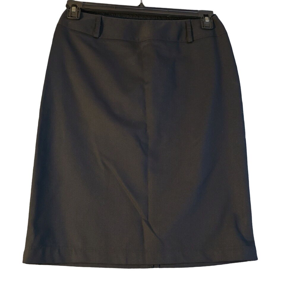 Apt 9 Womens Skirt Black Size 4 Cotton Blend Zip Closure Pockets